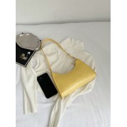 Leather And Suede Shoulder Bag