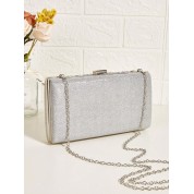 Black And Silver Clutch Evening Bag