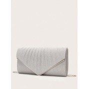 Mesh Silver Clutch Evening Bag