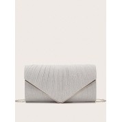 Mesh Silver Clutch Evening Bag