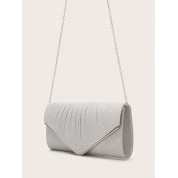 Mesh Silver Clutch Evening Bag