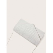 Mesh Silver Clutch Evening Bag