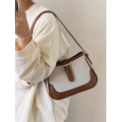 Brown Leather Shoulder Crossbody Hobo Bag Purse