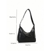 Coach Large Black Leather Shoulder Bag