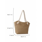 Rope Handle Beach Bag Tote