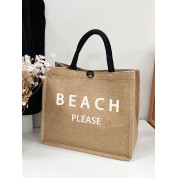 Large Shopper Tote Bag Canvas