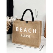 Large Shopper Tote Bag Canvas