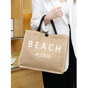 Large Shopper Tote Bag Canvas