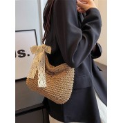 Gold Color Medium Shoulder Bag