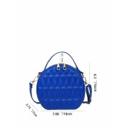 Round Mini Shoulder Bag Leather