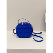 Round Mini Shoulder Bag Leather