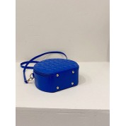 Round Mini Shoulder Bag Leather