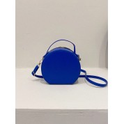 Round Mini Shoulder Bag Leather