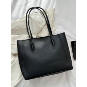 Black Leather Tote Bag Women