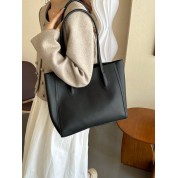 Black Leather Tote Bag Women