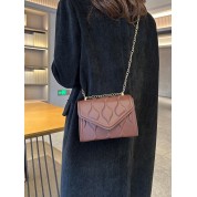 Brown Leather Crossbody Bag Purse