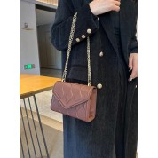 Brown Leather Crossbody Bag Purse