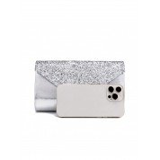 Black Clutch With Silver Chain