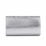 Black Clutch With Silver Chain