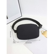 Plain Black Small Crossbody Bag