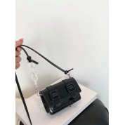 Black Mini Crossbody Messenger Bag