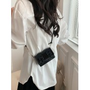 Black Mini Crossbody Messenger Bag