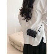 Black Mini Crossbody Messenger Bag