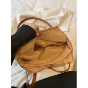 Straw Tote Bags With Leather Handles