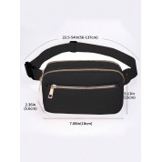 Black Multi Pocket Shoulder Bag