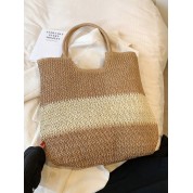 Woven Plastic Tote Beach Bag