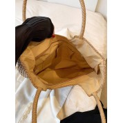 Woven Plastic Tote Beach Bag