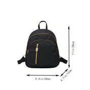 Waterproof Black Backpack For School