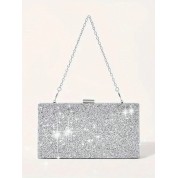 Shoulder Bag With Silver Chain