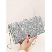 Shoulder Bag With Silver Chain