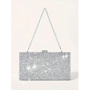 Shoulder Bag With Silver Chain