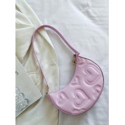 Baby Pink Leather Shoulder Bag