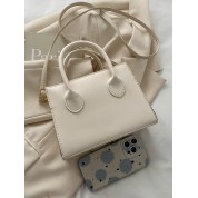 White Mini Bag With Handle