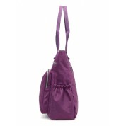 Nylon And Leather Tote Bag