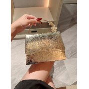 Gold Metallic Clutch Evening Bag