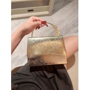 Gold Metallic Clutch Evening Bag