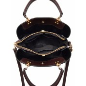 Large Leather Crossbody Bag With Zipper