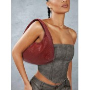 Crossbody Faux Leather Hobo Bag