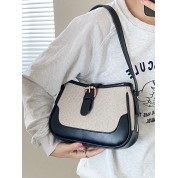 Faux Leather Square Shoulder Bag