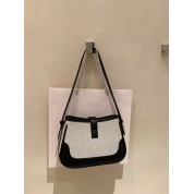 Faux Leather Square Shoulder Bag