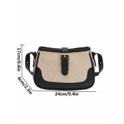 Faux Leather Square Shoulder Bag