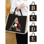 Black And Rose Gold Tote Bag