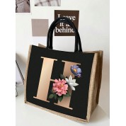 Black And Rose Gold Tote Bag