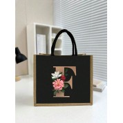 Black And Rose Gold Tote Bag