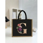 Black And Rose Gold Tote Bag