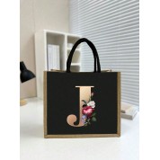 Black And Rose Gold Tote Bag